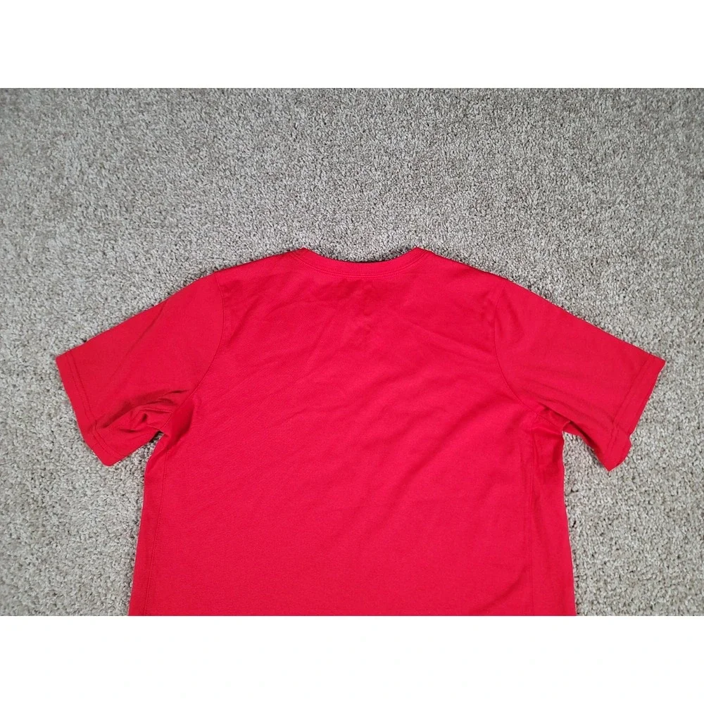 Nike T Shirt Boys XL Red USA Soccer Shield Logo Short Sleeve Tee Performance Fit